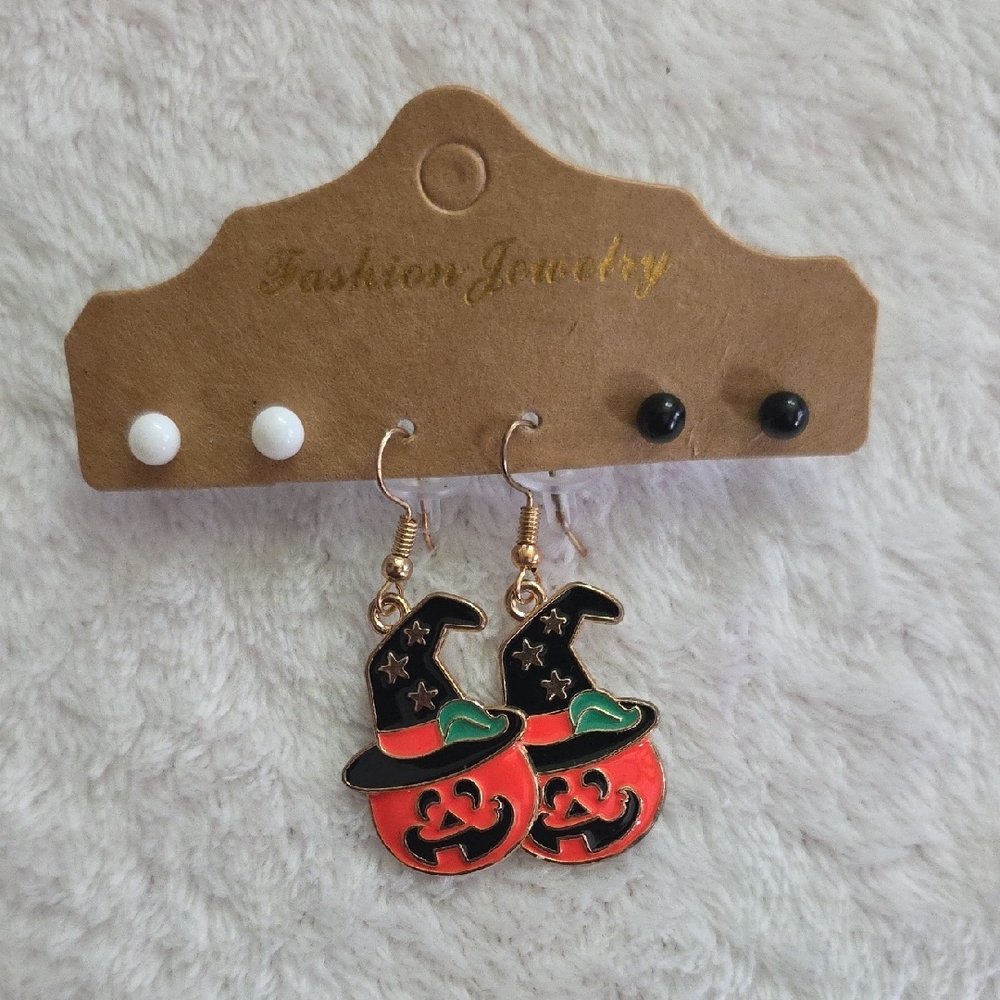 Halloween Pumpkin Earrings